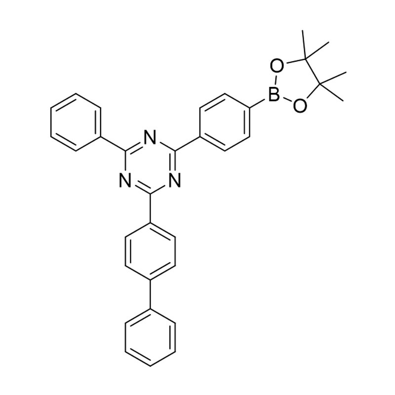 2-([1,1'-বাইফেনাইল]-4-yl)-4-ফিনাইল-6-(4-(4,4,5,5-টেট্রামিথাইল-1,3,2-ডাইঅক্সাবোরোলান-2-yl)ফিনাইল -1,3,5-ট্রায়াজিন